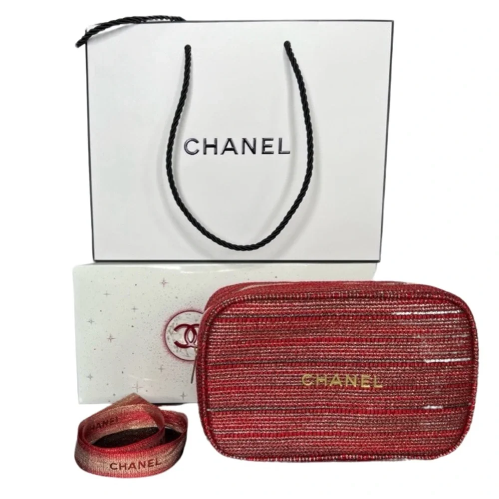 CHANEL GIFT SET 3 Sheer Genius Lipgloss Trio Purse Glossimer Rouge All Inclusive